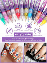 Load image into Gallery viewer, 12 Color Acrylic paint pen Set, Kalolary Nail Polish Pens Nail Point Graffiti Dotting Pen Drawing Painting Liner Brush for DIY Nail Art Beauty Adorn Manicure Tools
