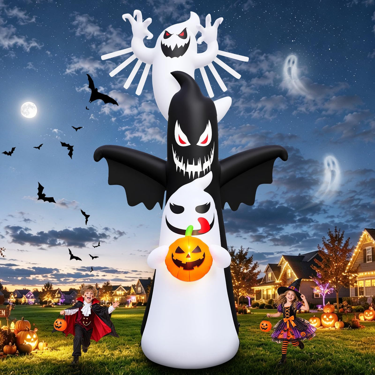 KALOLARY 20FT Ghost Halloween Yard Inflatable - main product view