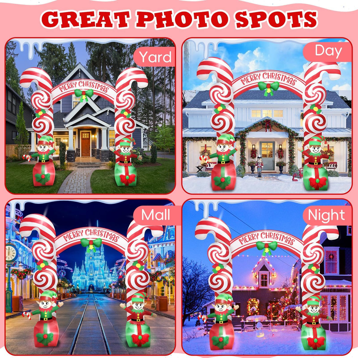KALOLARY 9FT Nutcracker Christmas Inflatable Archway - package contents