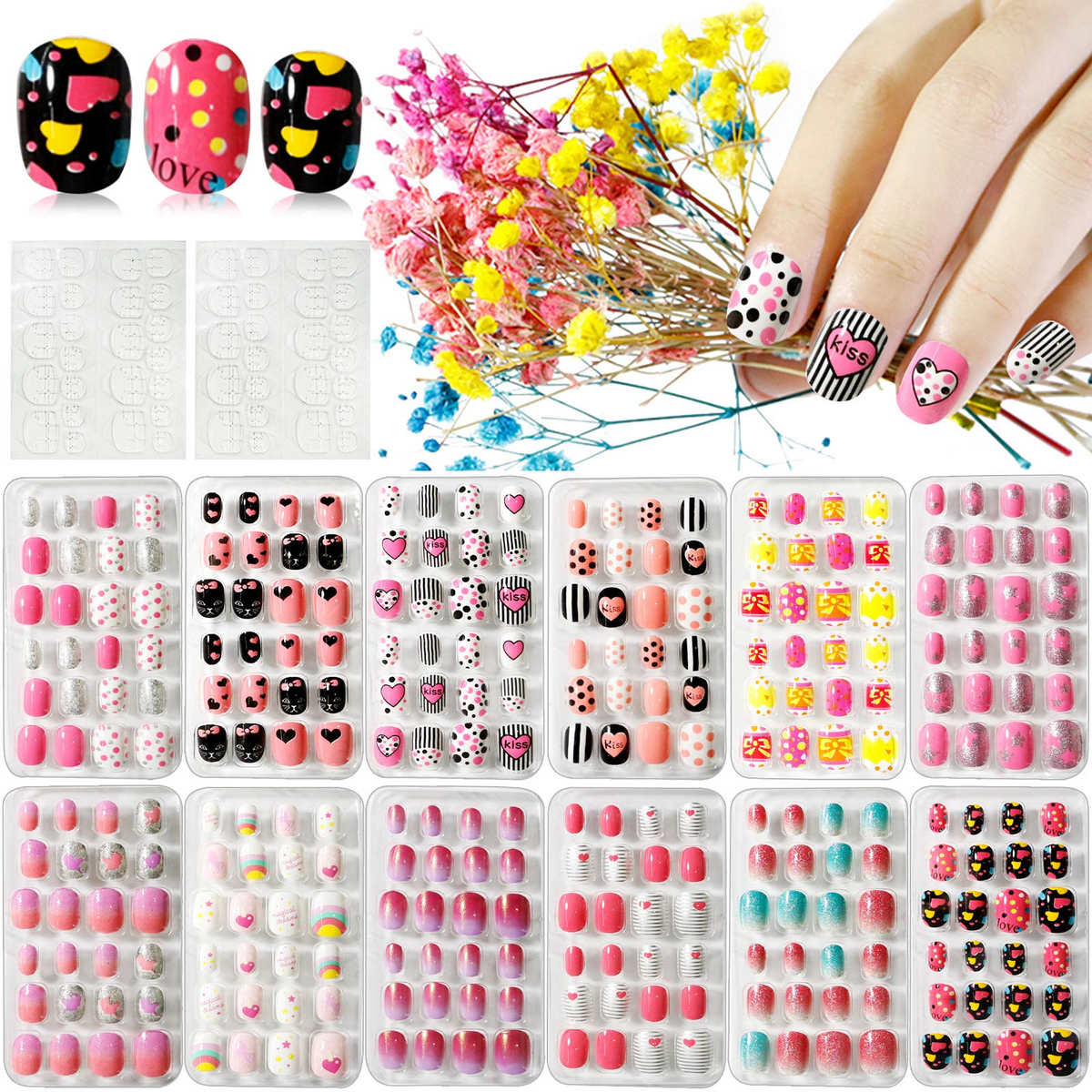 Kalolary kids False Nail 288PCS