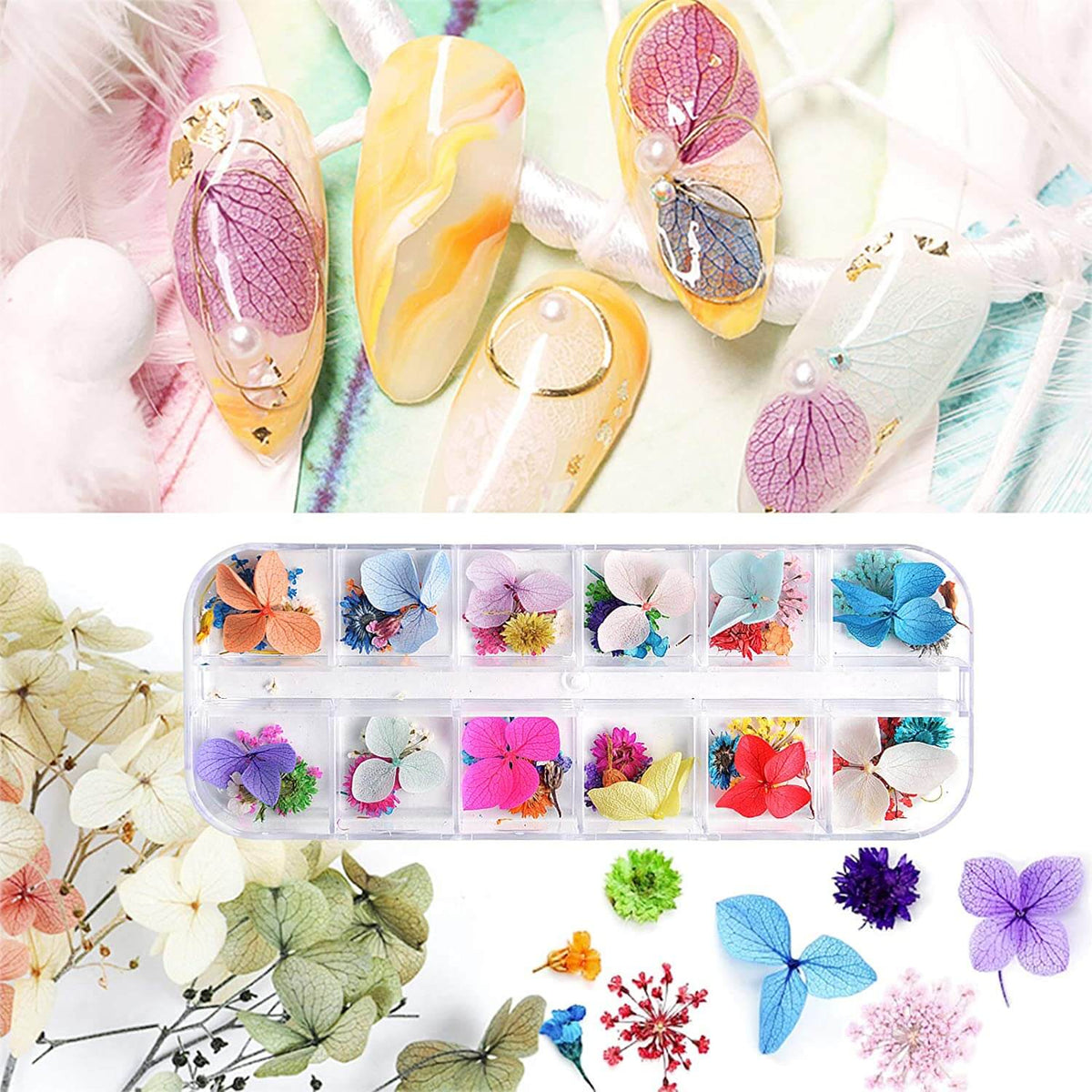 Kalolary Flowers Nail Art Decals