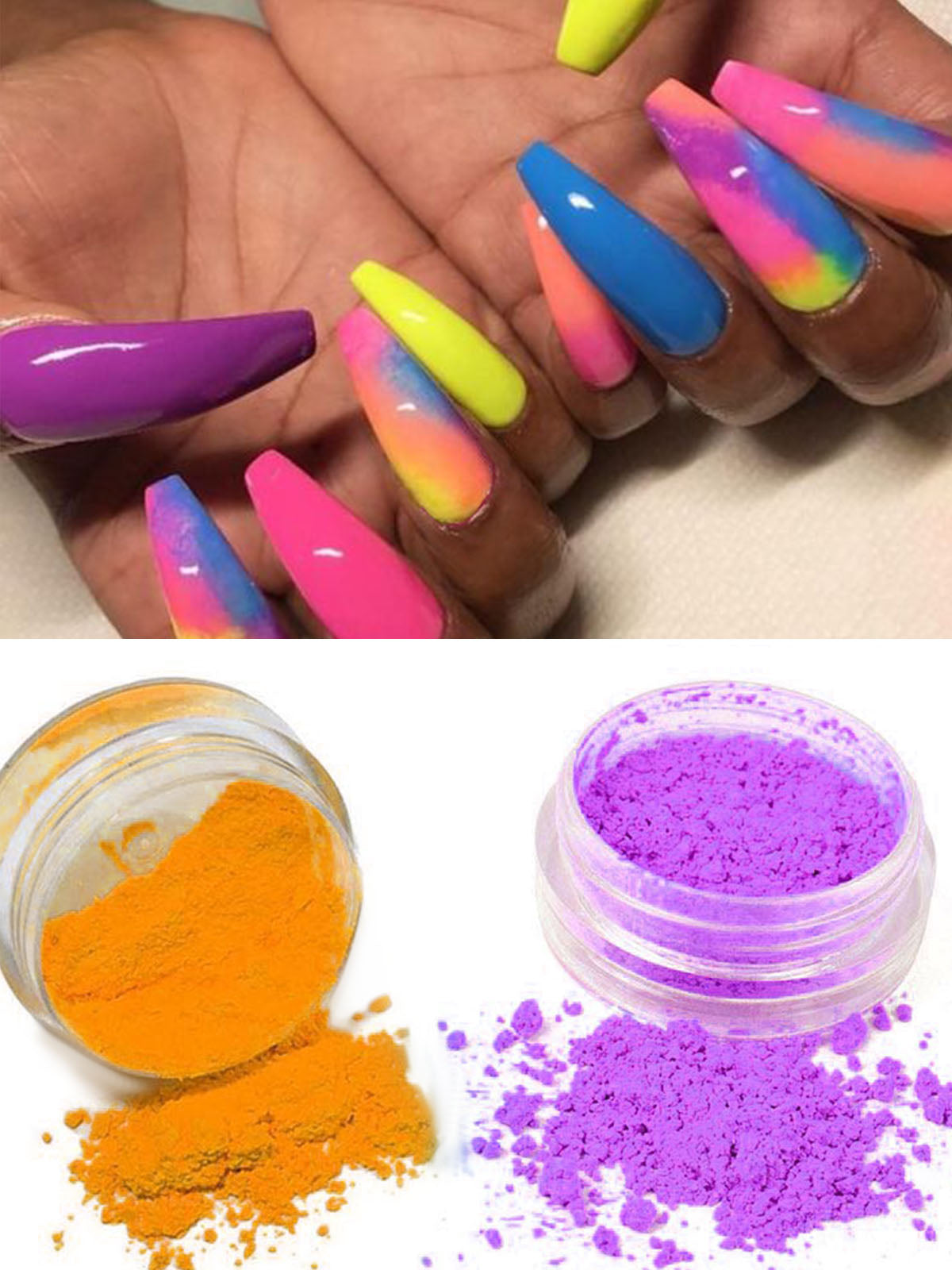 Kalolary 12 Colors Nail Powder