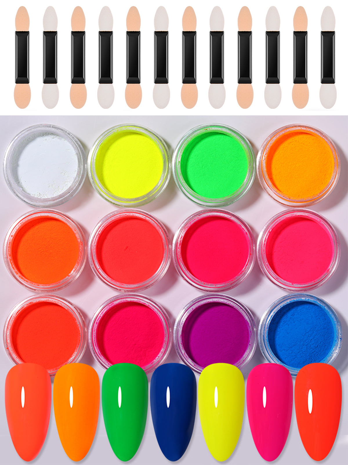 Kalolary 12 Colors Nail Powder