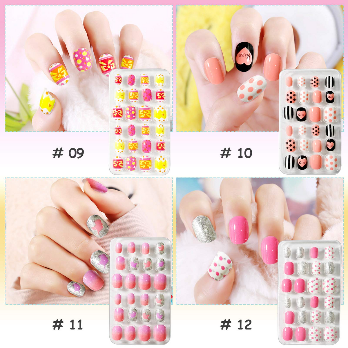 Kalolary kids False Nail 288PCS