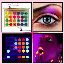 Load image into Gallery viewer, Kalolary 24 Colors Neon Eyeshadow Palette with 4 Brushes
