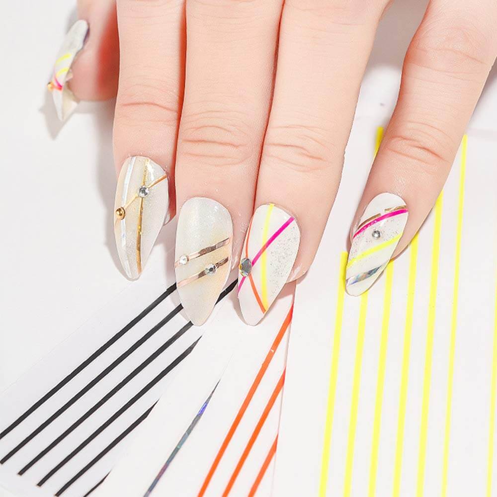 Kalolary 3D Strip Line Nail Stickers