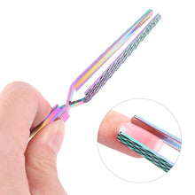 Load image into Gallery viewer, Kalolary Cuticle Cutter Pusher Stainless Steel Tweezers Tool
