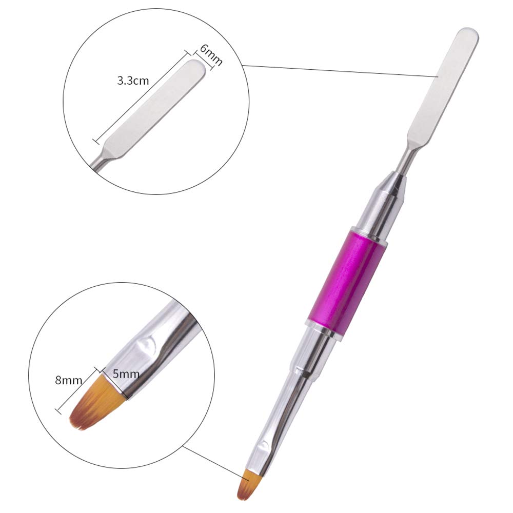Kalolary 2Pcs Dual-Ended Polygel Nail Brush & Picker