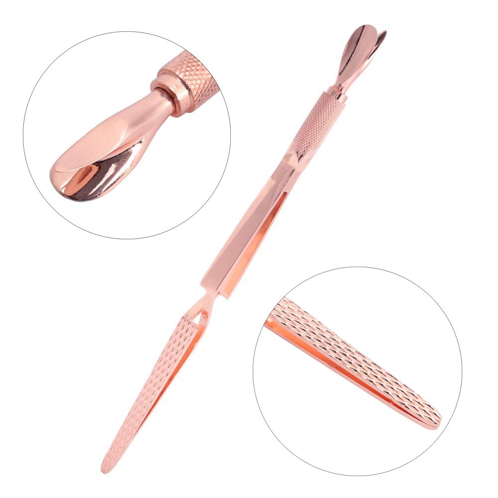 Kalolary Cuticle Cutter Pusher Stainless Steel Tweezers