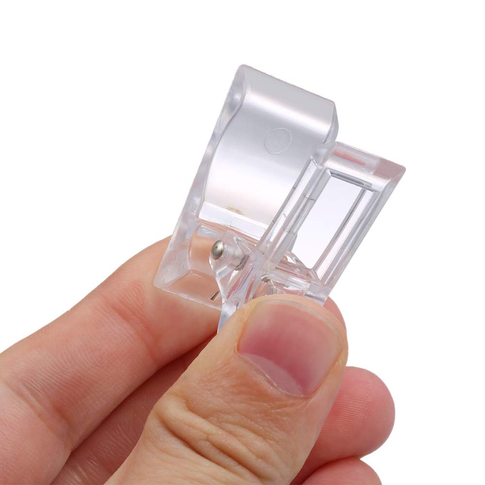 Kalolary Nail Tips Clip for Quick Building gel 10pcs