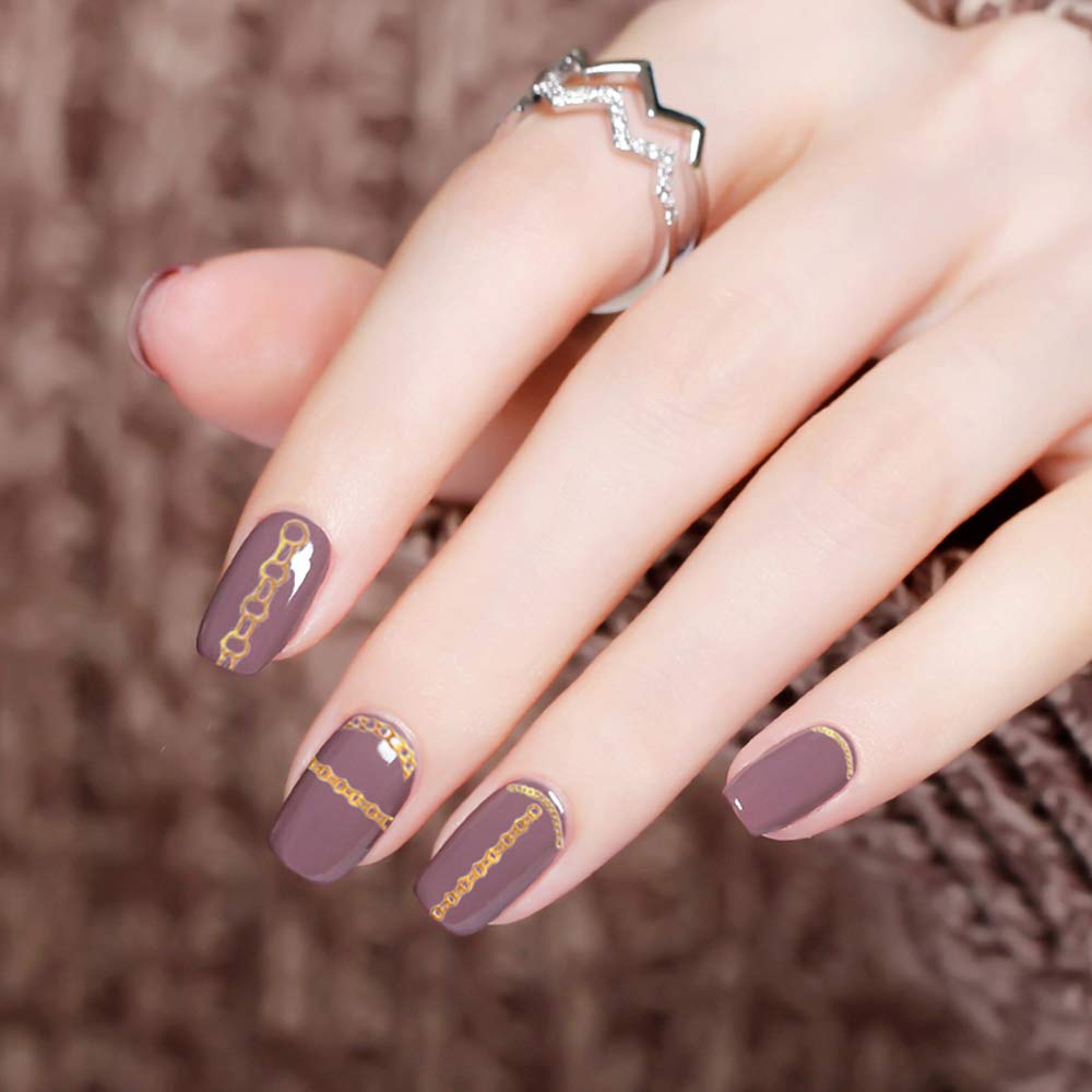 Kalolary 12 Sheets Gold Silver 3D Metallic Nail Stickers