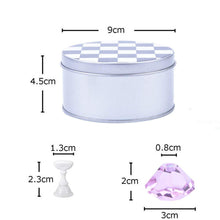 Load image into Gallery viewer, Kalolary Purple Nail Art Holder Practice Stand
