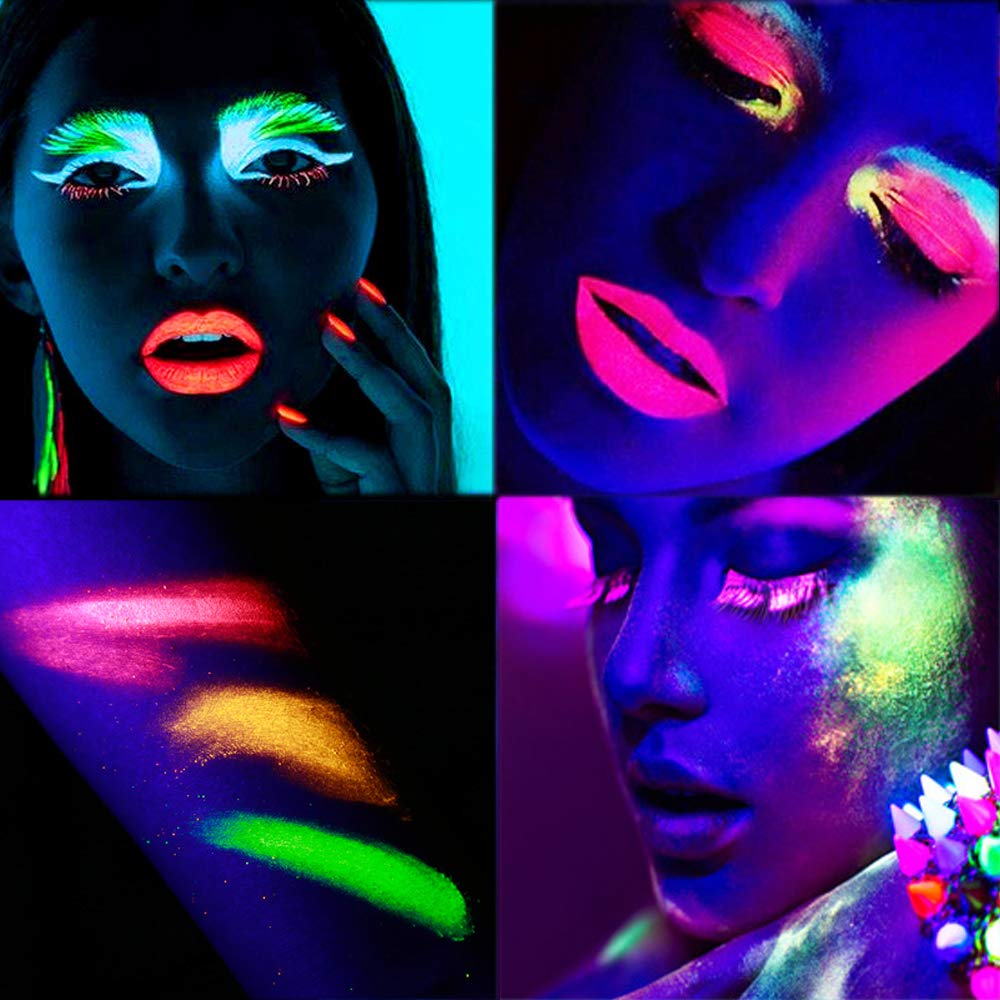 Kalolary 24 Colors Neon Eyeshadow Glow