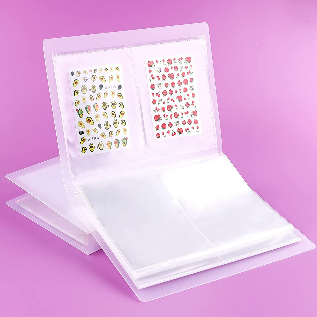 Kalolary 160 Slots Nail Sticker Storage Book