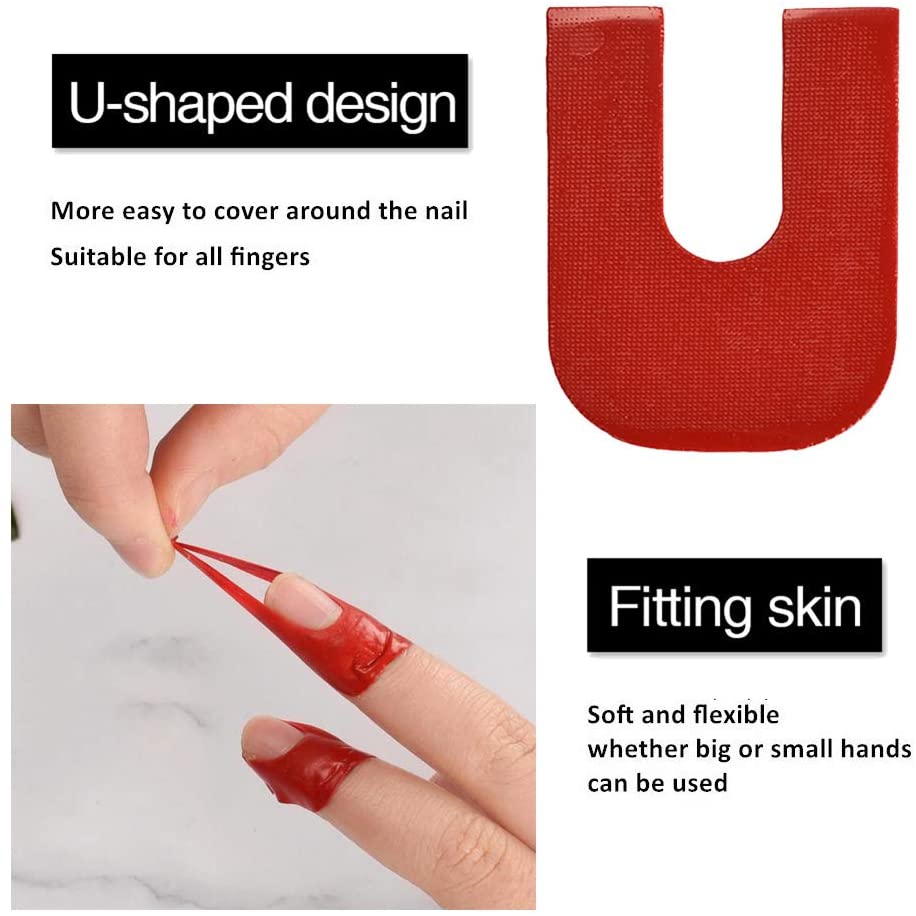 Kalolary Disposable Peel Off Sticker U-Shape Tape for Nail Art Painting140 Piece