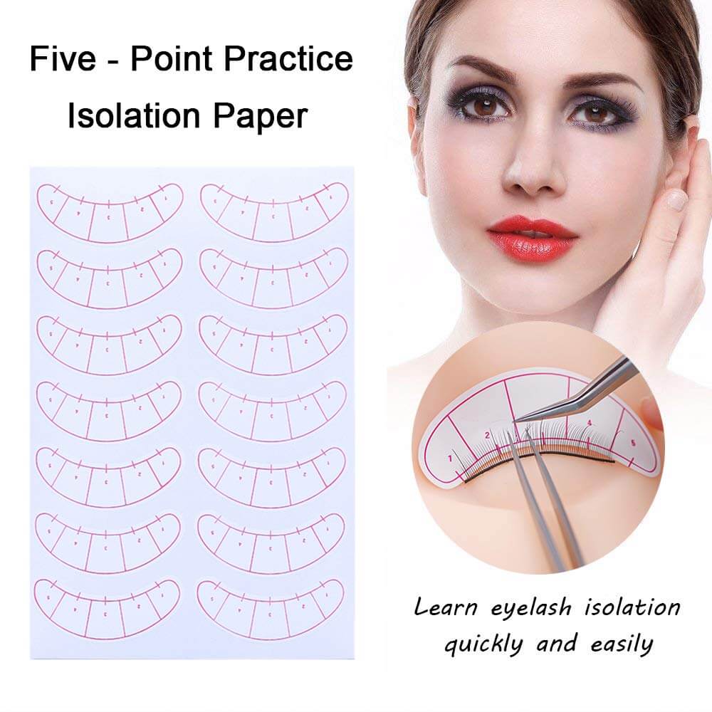 Kalolary 19PCS False Eyelashes Extension Practice Exercise Set