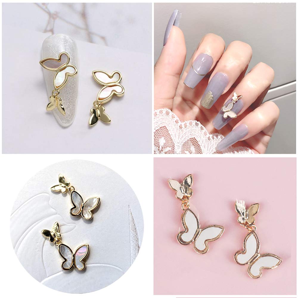 Kalolary 3D Mix Butterfly Nail Charms 25pcs