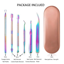 Load image into Gallery viewer, Kalolary 6 PCS Cuticle Pusher Remover Kit
