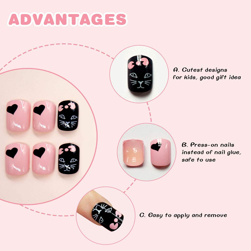 Kalolary Kids False Nail 144 PCS