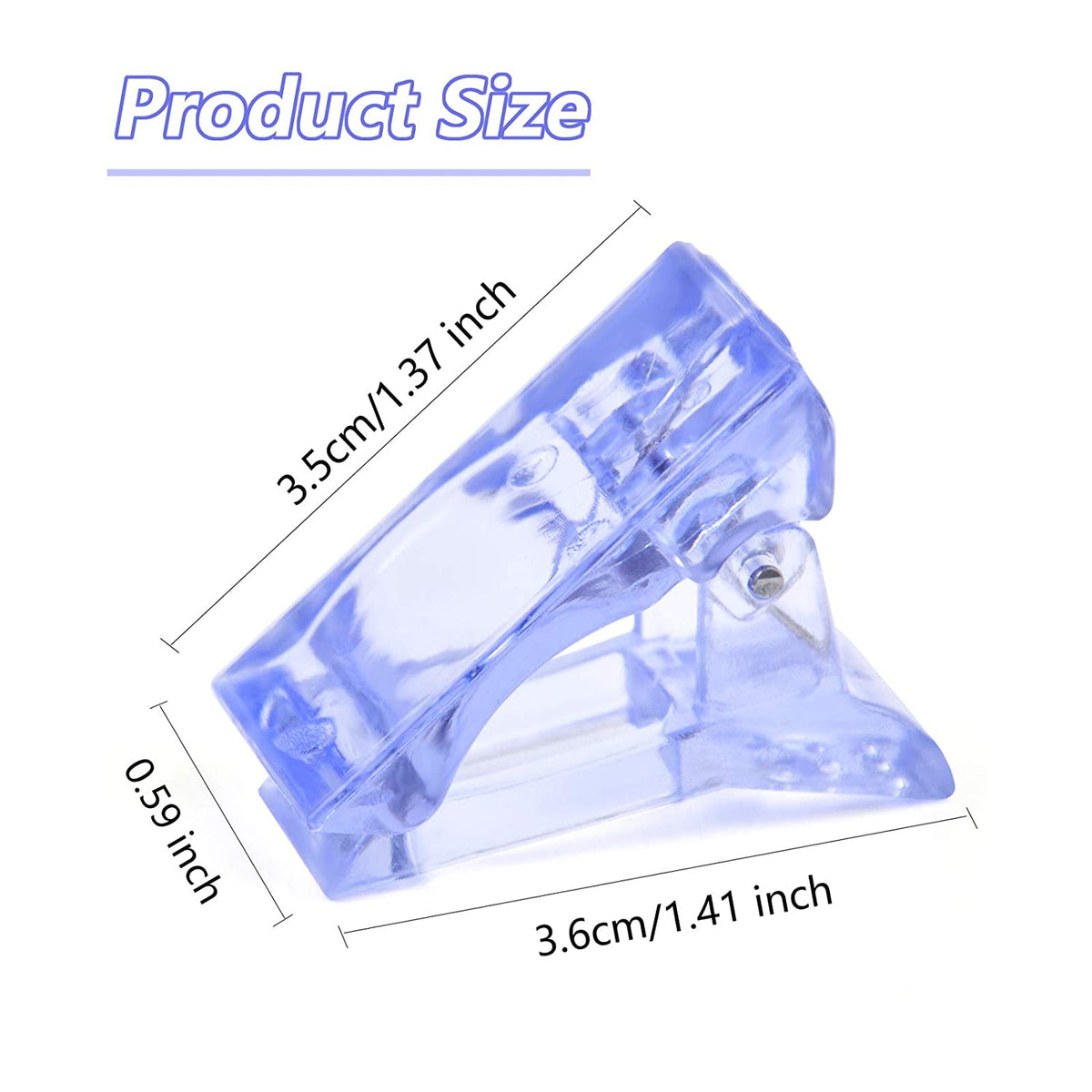 Kalolary Nail Tips Clip for Quick Building Polygel 10PCS