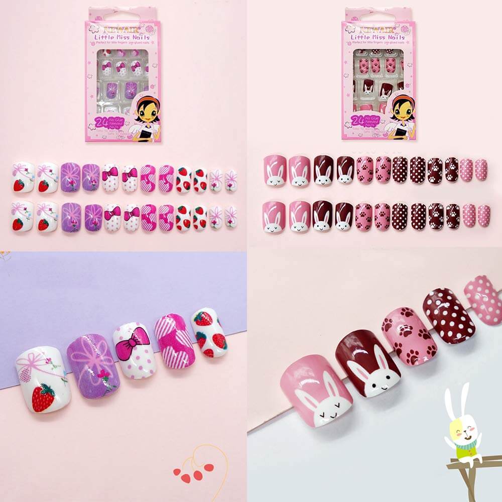 Kalolary Kids False Nail 144 PCS
