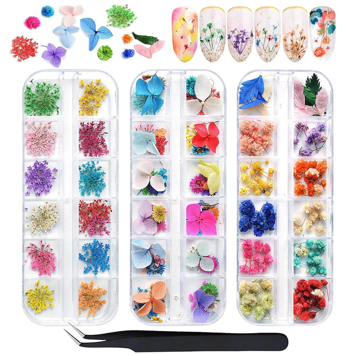 Kalolary Flowers Nail Art Decals