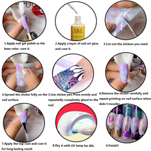 Load image into Gallery viewer, Kalolary 20 Color Starry Sky Stars Nail Art Foil with Nail Glue
