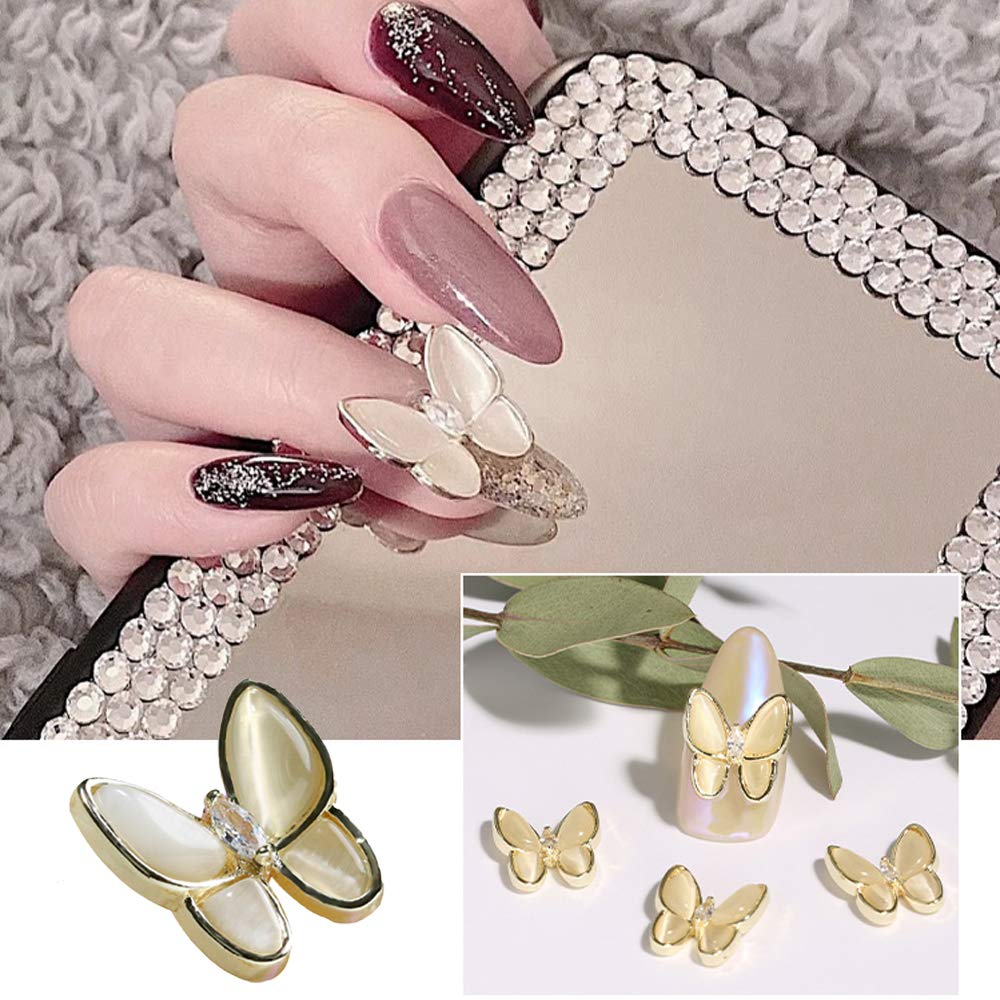 Kalolary 3D Mix Butterfly Nail Charms 25pcs