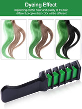 Load image into Gallery viewer, Kalolary Green Hair Chalk Comb 10 PCS

