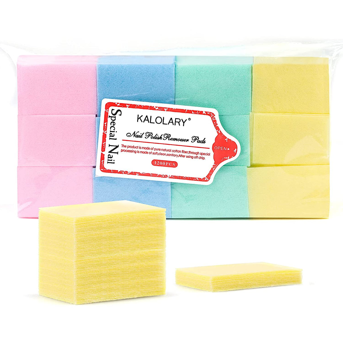 Kalolary Lint Free Nail Wipes for Acrylic Nails 1200 Pcs
