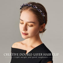 Load image into Gallery viewer, Kalolary 3 Pcs Rhinestone Fashion Headbands Double Bangs Hairstyle Hairpin Headbands
