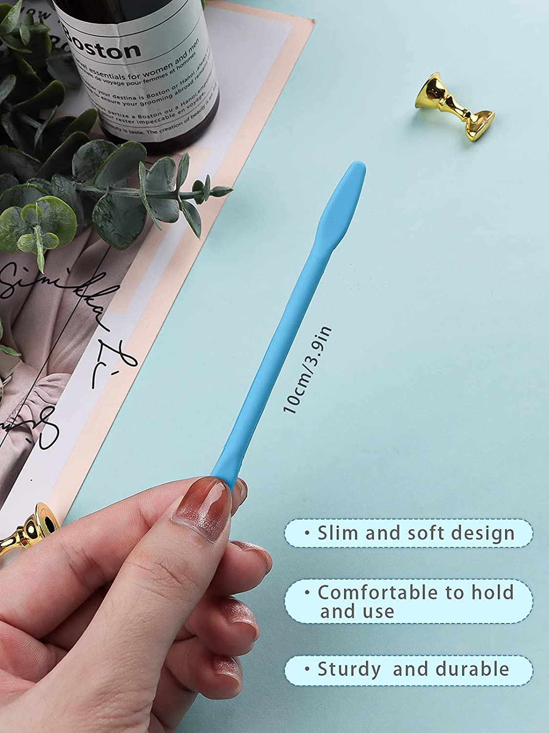 Kalolary 14PCS Silicone Stir Sticks for Mixing Paint Liquid Making Glitter Tumblers Craft Art (2 Sizes)