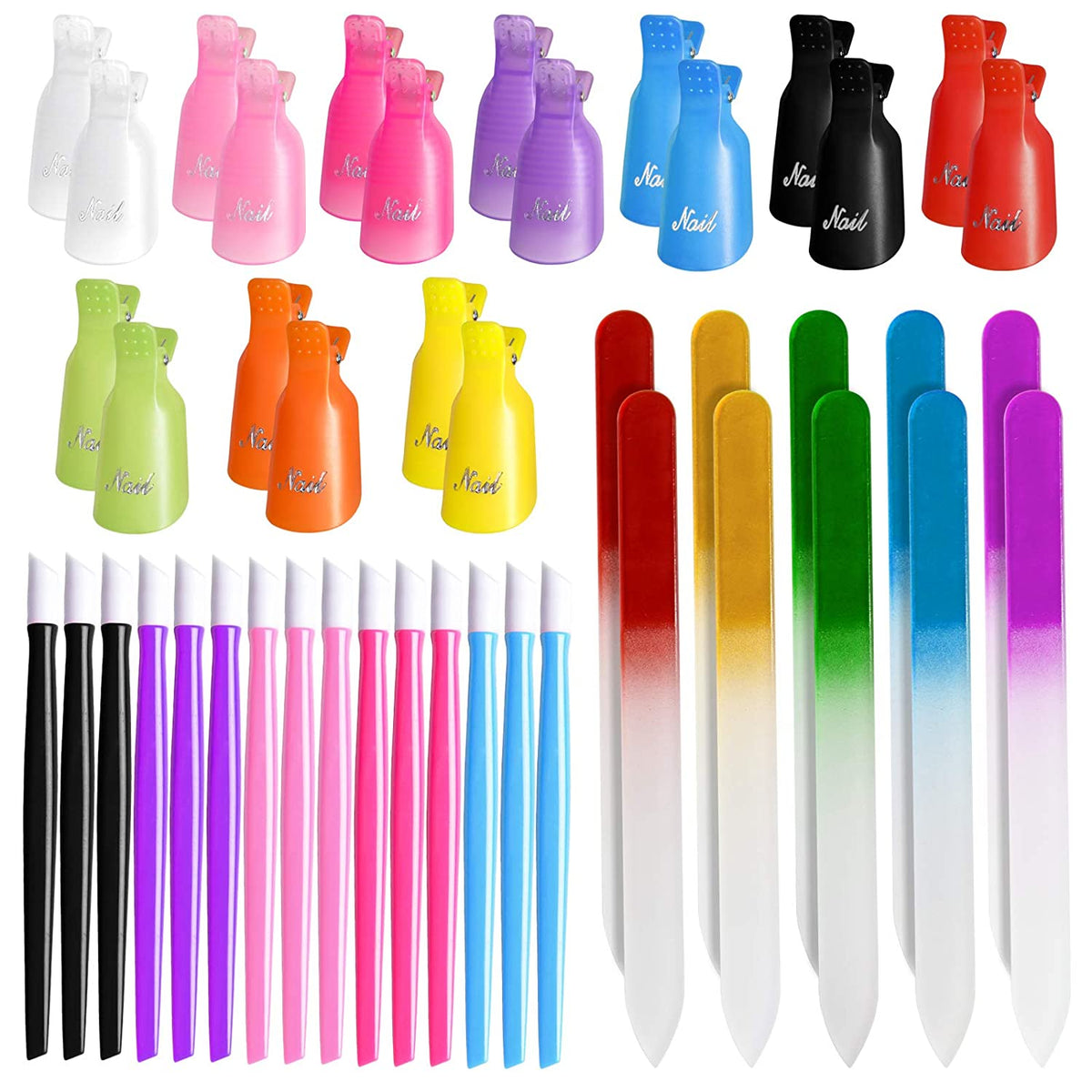 Kalolary Glass Nail Files 45 Pcs