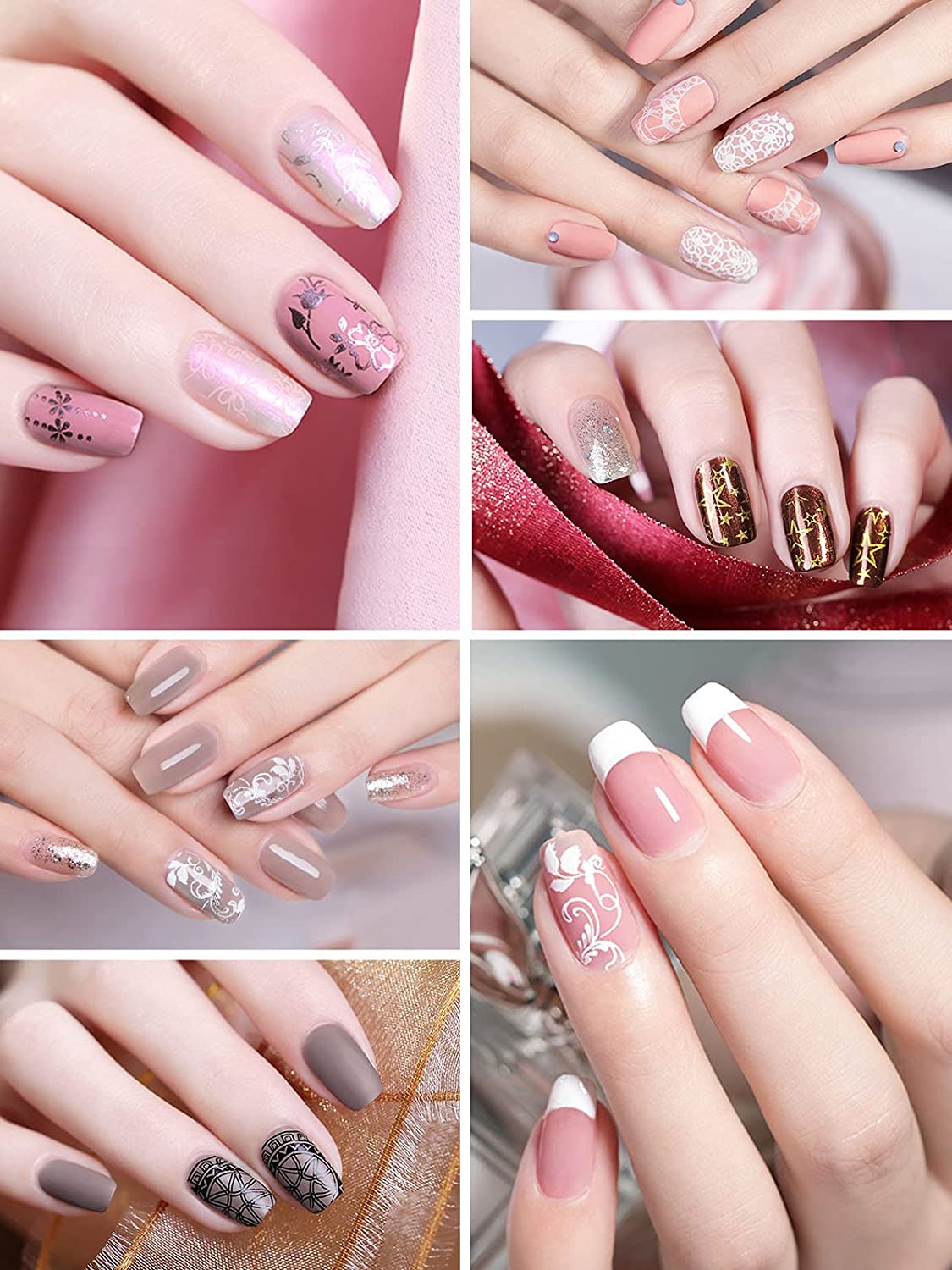 Kalolary 2 PCS Nail Art Stamper Kit