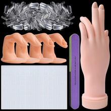 Load image into Gallery viewer, Kalolary Nail Hand Practice set for Acrylic Nails (Clear)
