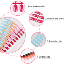 Load image into Gallery viewer, Kalolary 32 Colors  Assorted Colored False Full Nail Tips Press on Nails 768Pcs

