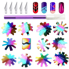 Load image into Gallery viewer, Kalolary 12 PCS French Nail Trimmer (Rainbow)
