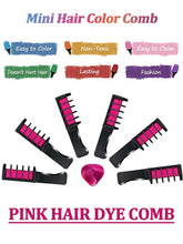 Load image into Gallery viewer, Kalolary Pink Hair Chalk Comb 10 PCS
