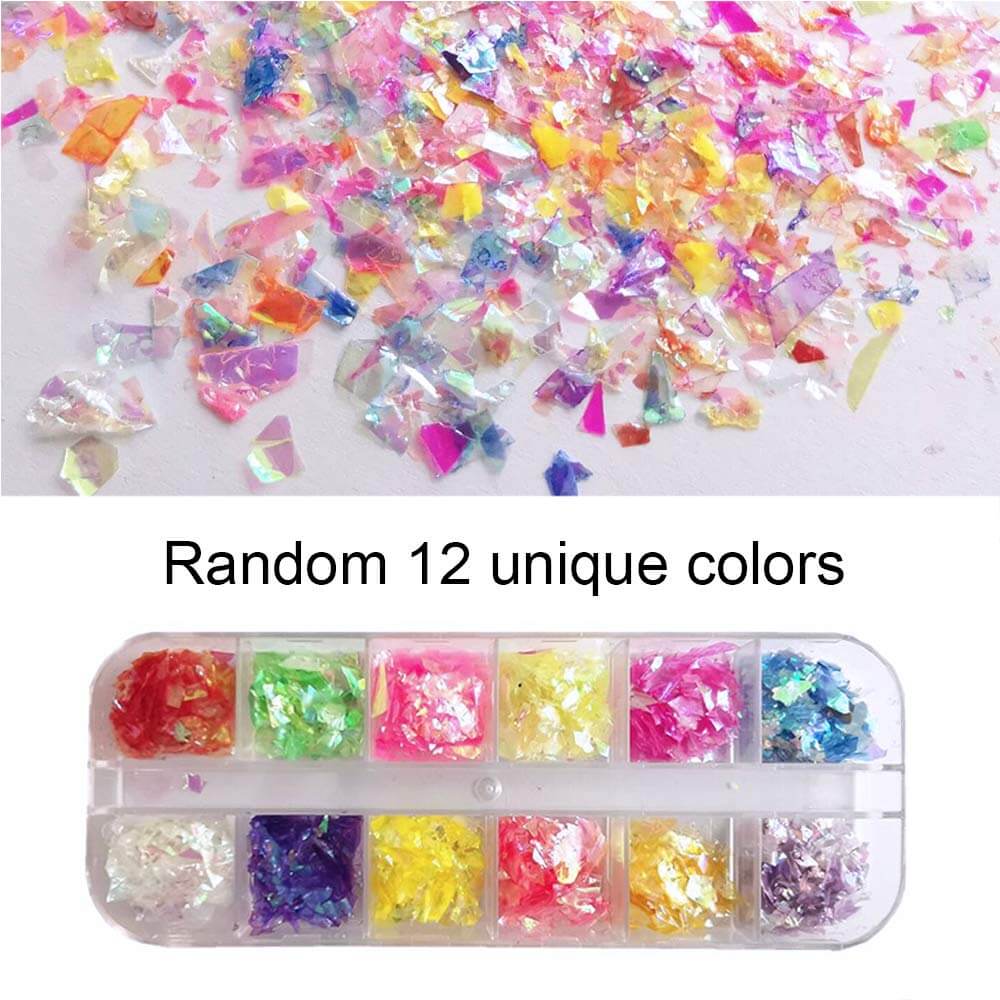 Kalolary Nail Glitter Sequins 10 boxes