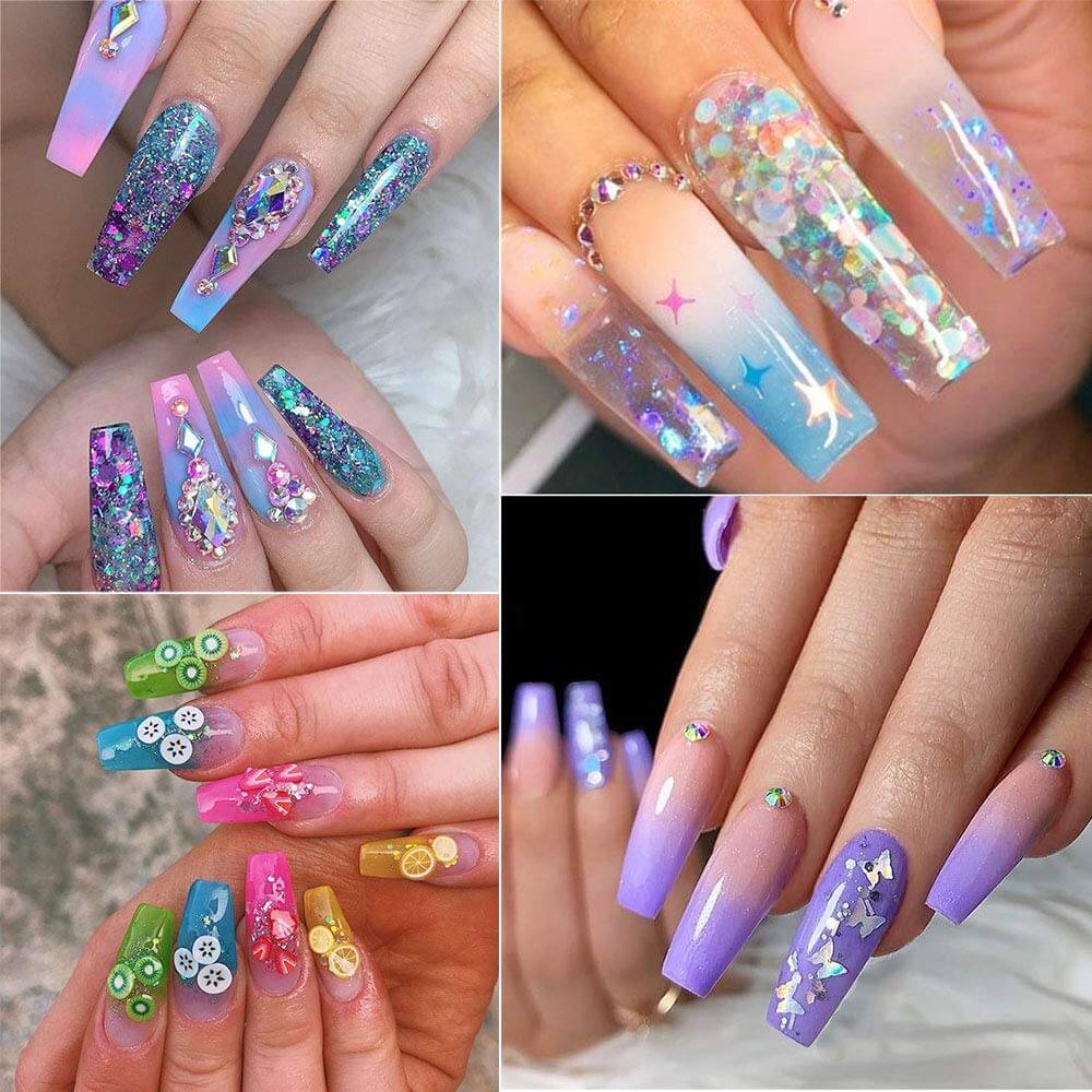 Kalolary Nail Glitter Sequins 10 boxes