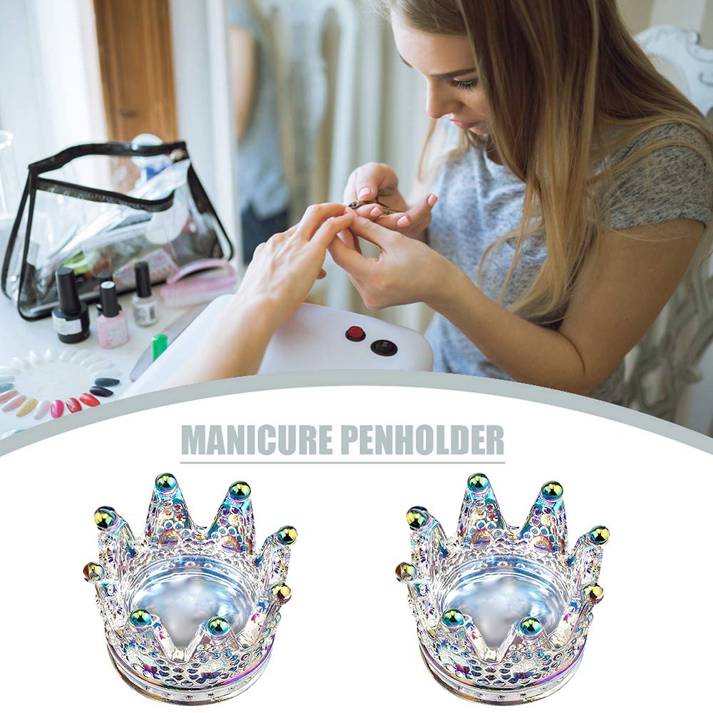 Kalolary 2Pcs Nail Art Dappen Dish