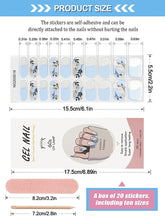 Load image into Gallery viewer, Kalolary French Blue Series Nail Gel Polish Strips 20 PCS

