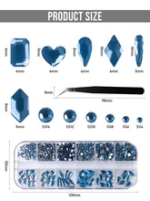 Load image into Gallery viewer, KALOLARY Light Blue Diamond Rhinestones
