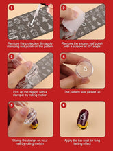 Load image into Gallery viewer, Kalolary Christmas Nail Art Stamping Plates Set 9Pcs
