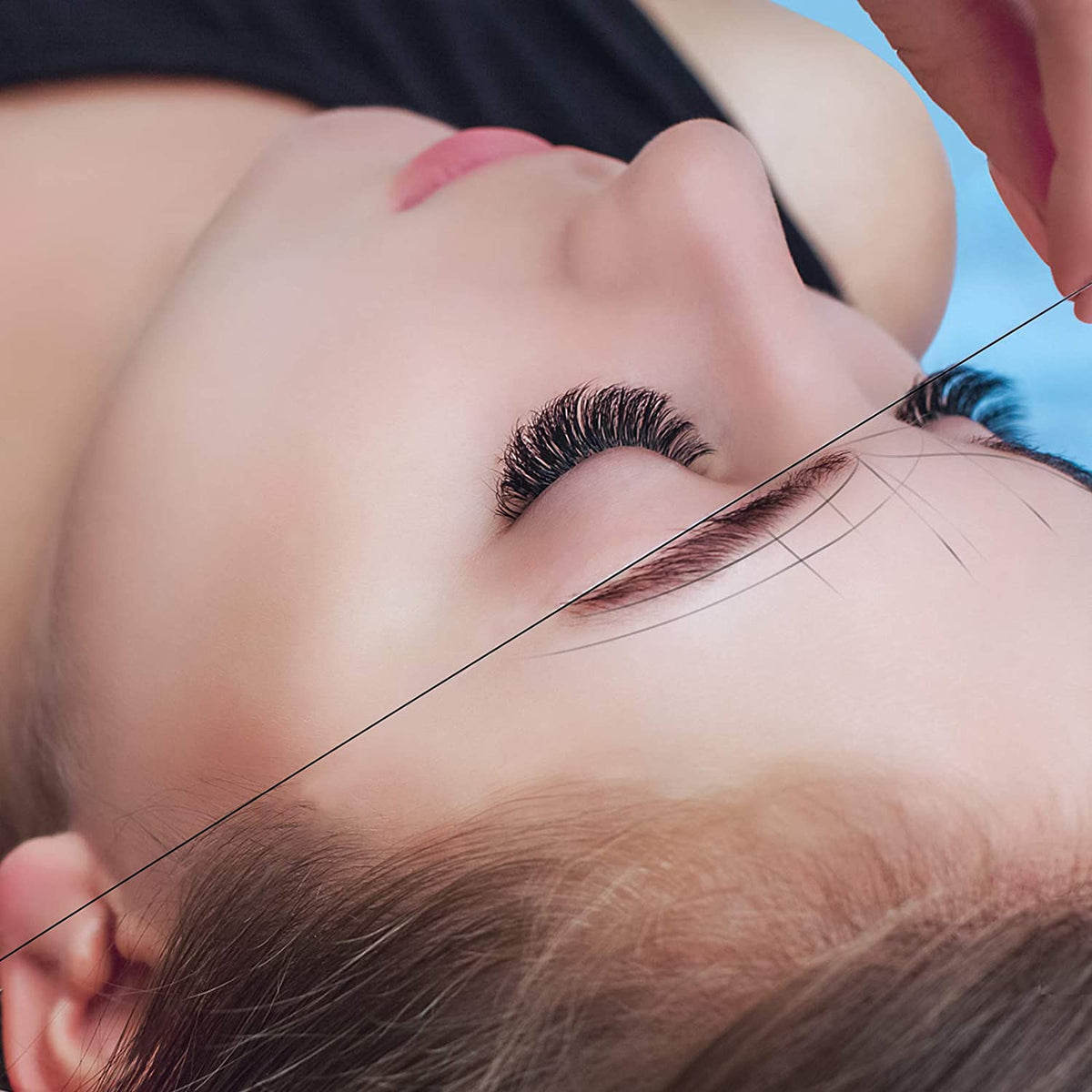 Kalolary Eyebrow Mapping String for Microblading with 100Pcs Eyebrow Ruler