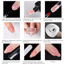 Load image into Gallery viewer, Kalolary 120PCS U Curve Nail Tips with 50pcs Nail Art Forms Stickers
