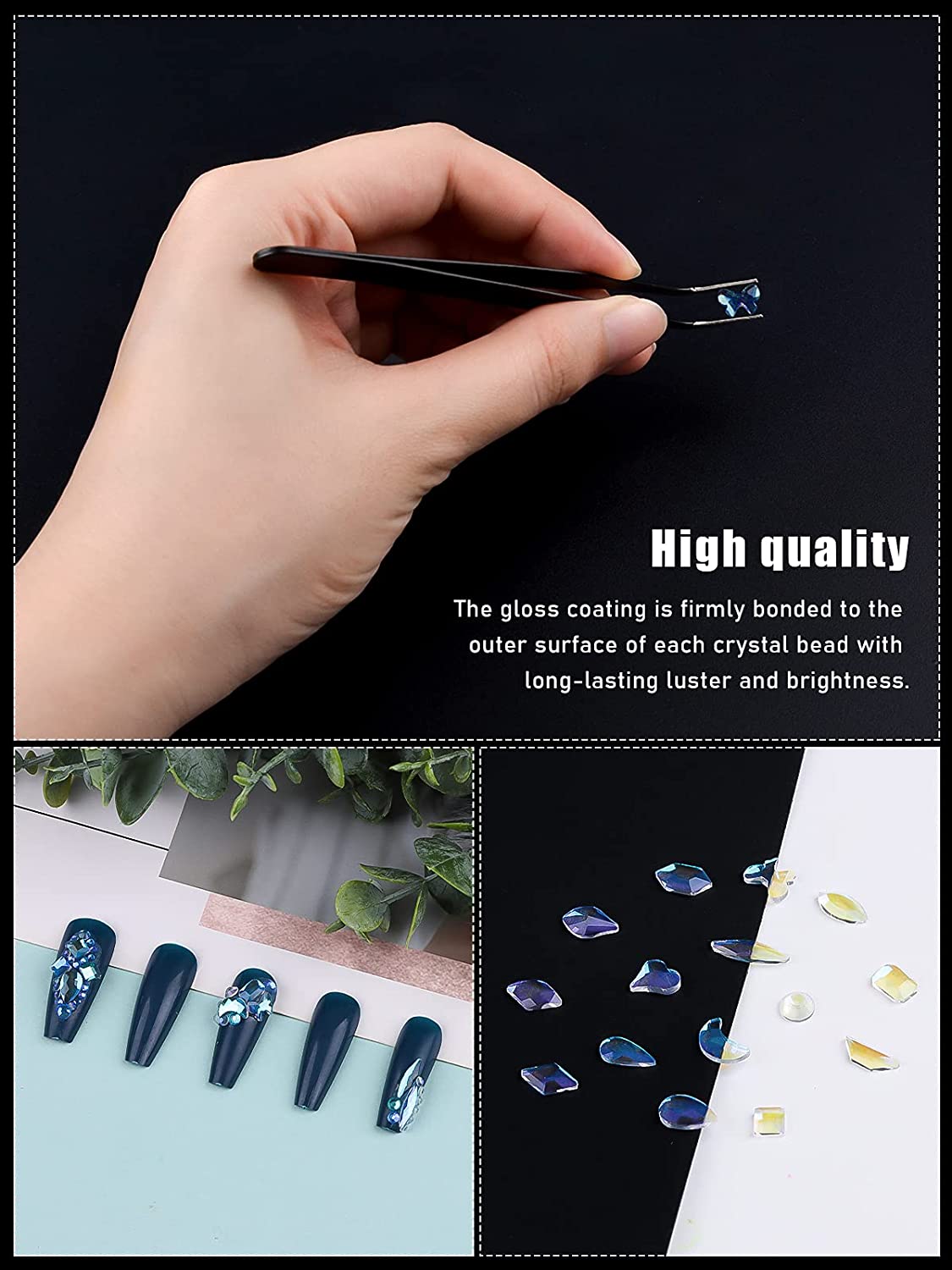 Kalolary Aurora Professional Nail Rhinestones Kit