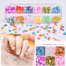 Load image into Gallery viewer, Kalolary 24 Grid Easter Nail Art Glitter Sequins
