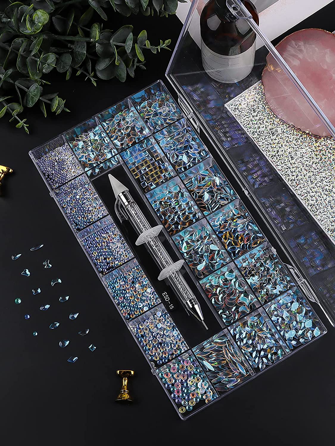 Kalolary Aurora Professional Nail Rhinestones Kit
