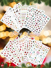 Load image into Gallery viewer, Kalolary 12 Sheets Christmas Nail Art Stickers Decals
